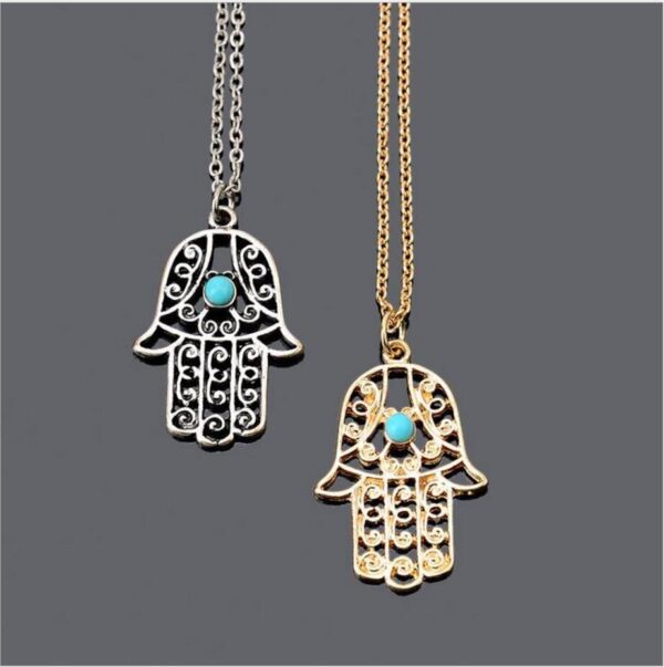 Fatima Hand Necklace - Fatima Hand Necklace The Hand Of Fatima Necklace Hamsa Hand Necklace Hamsa Pendant Jewelry
